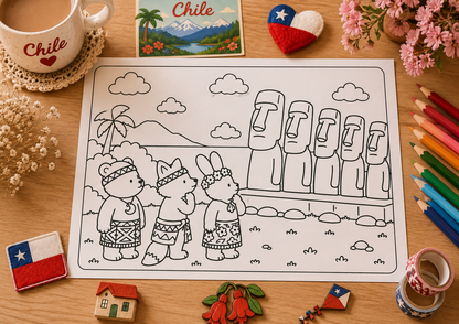 LIBRO PARA COLOREAR PDF - TRADICIÓN CHILENA